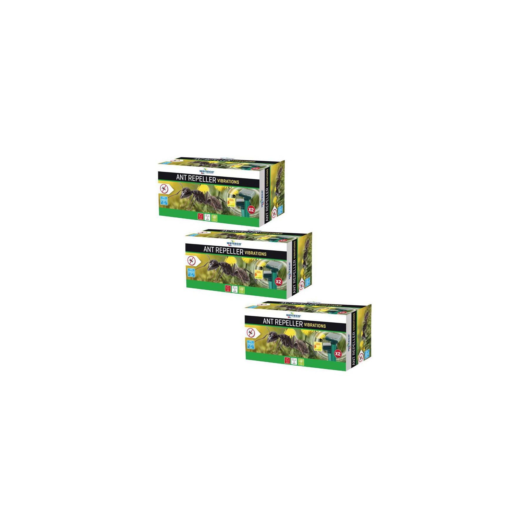Anti insectes WEITECH Pack  3x Répulsif à Fourmis à Ultrasons