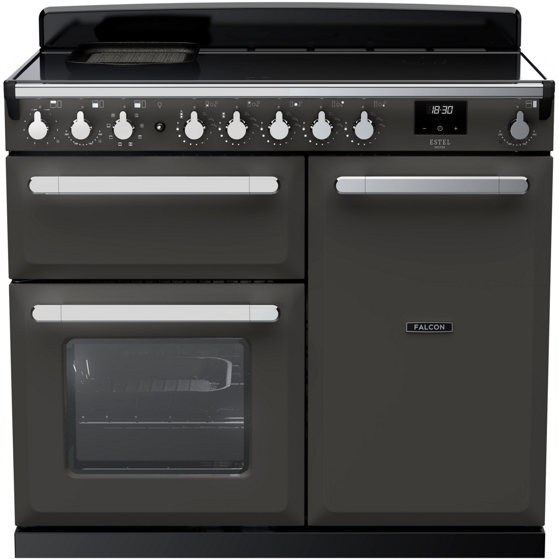 Piano de cuisson induction FALCON ESTEL DELUXE TAB IND 100 CM ARDOISE CHRO
