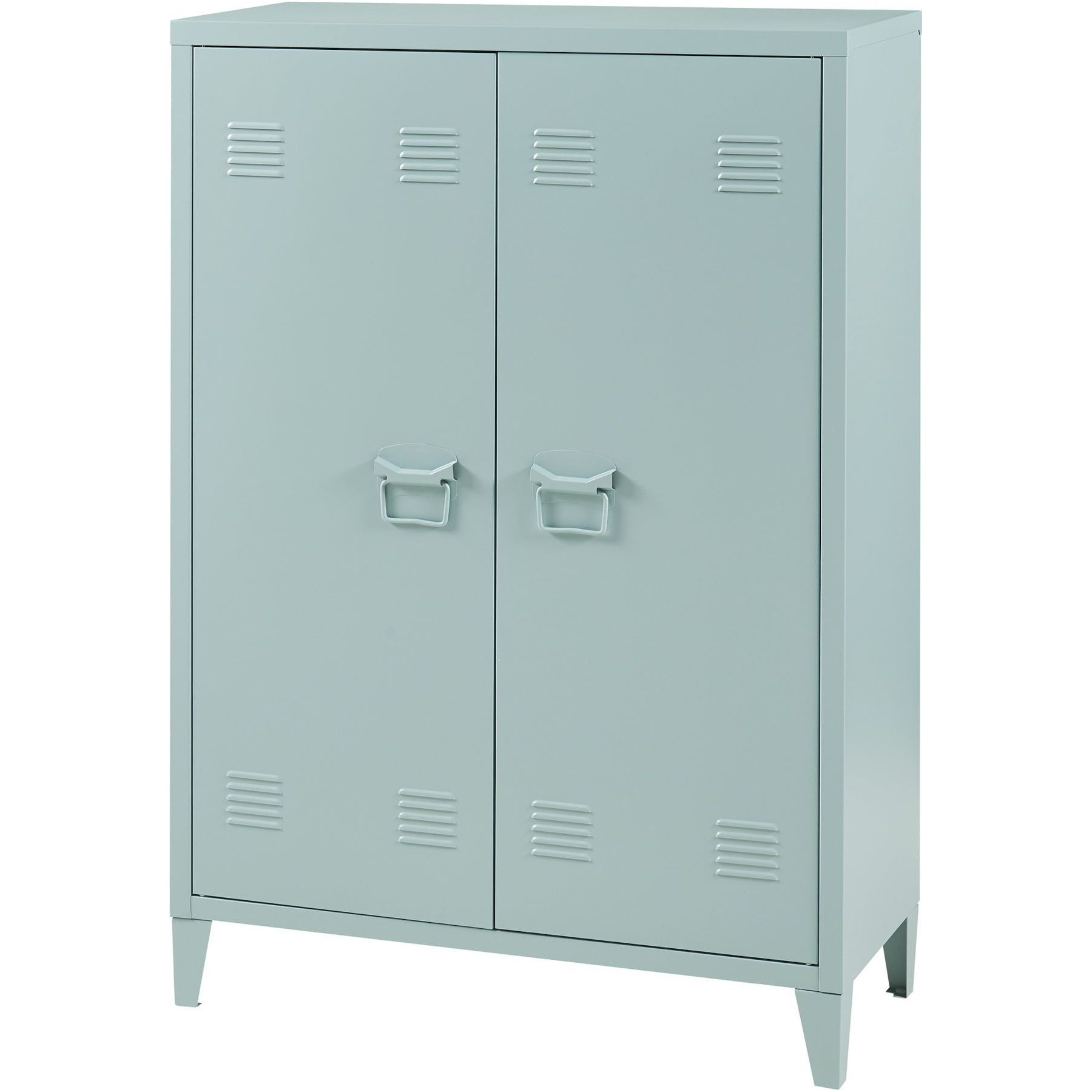 Armoire HELLOSHOP26 Casier de bureau métallique à 2 portes 1