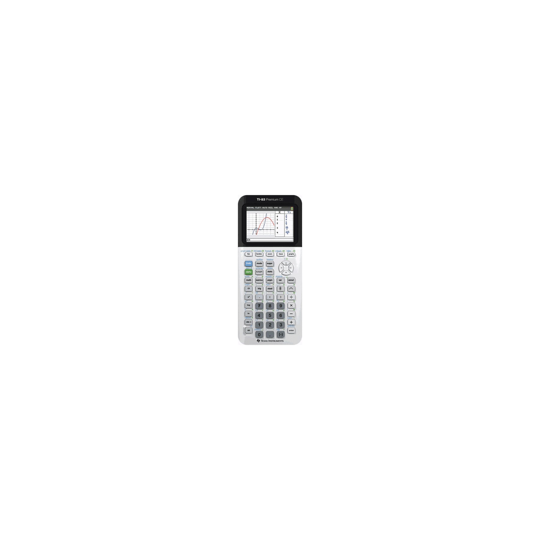 Calculatrice graphique TEXAS INSTRUMENTS TI-83 Premium CE PYTHON
