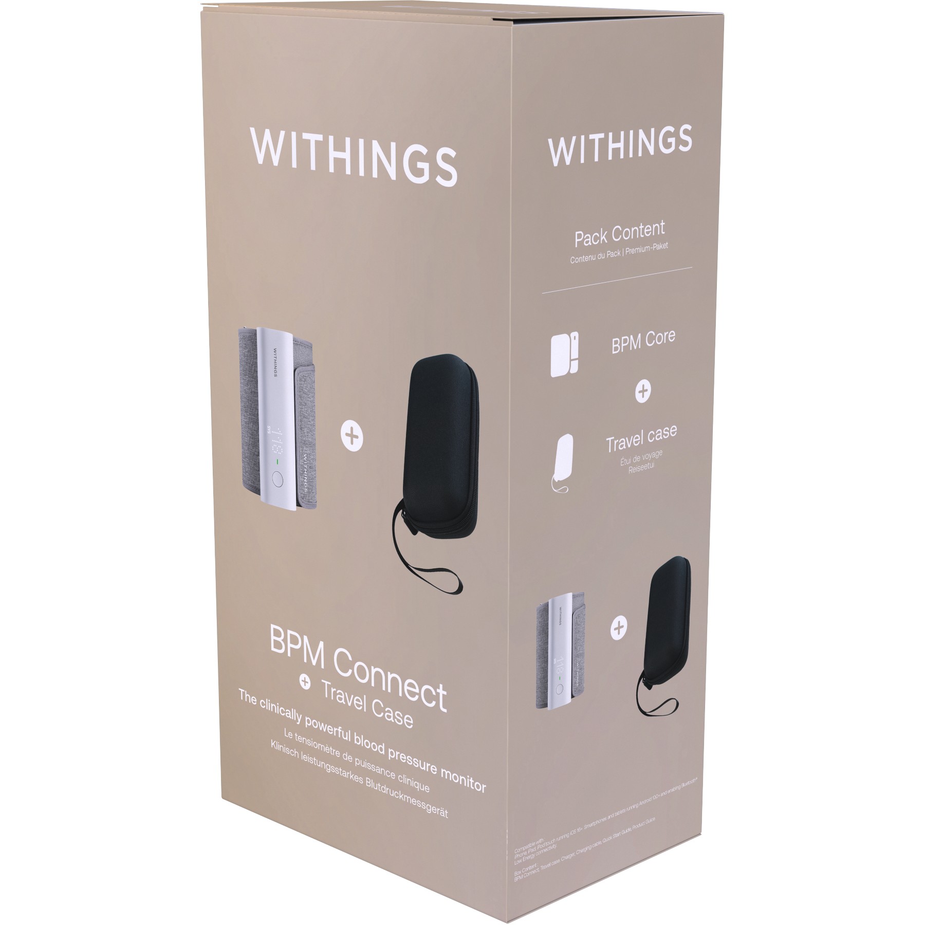 Tensiomètre WITHINGS BPM Connect + Travel Case
