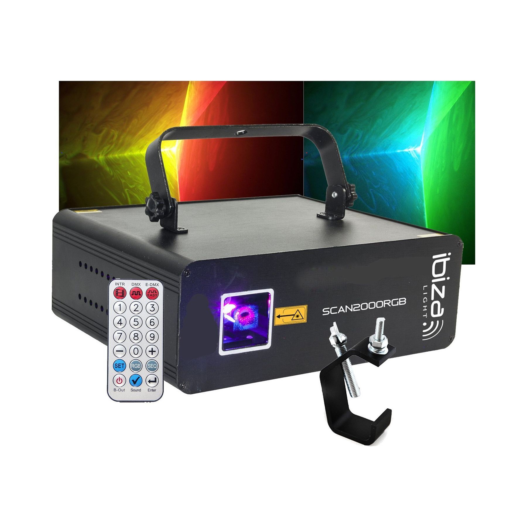 Jeu de lumières IBIZA Laser - Ibiza Light SCAN2000RGB - 5 ou 3