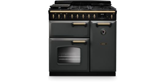 Piano de cuisson gaz FALCON NGC TAB GAZ 90 CM ARDOISE LAITON ANTIQUE