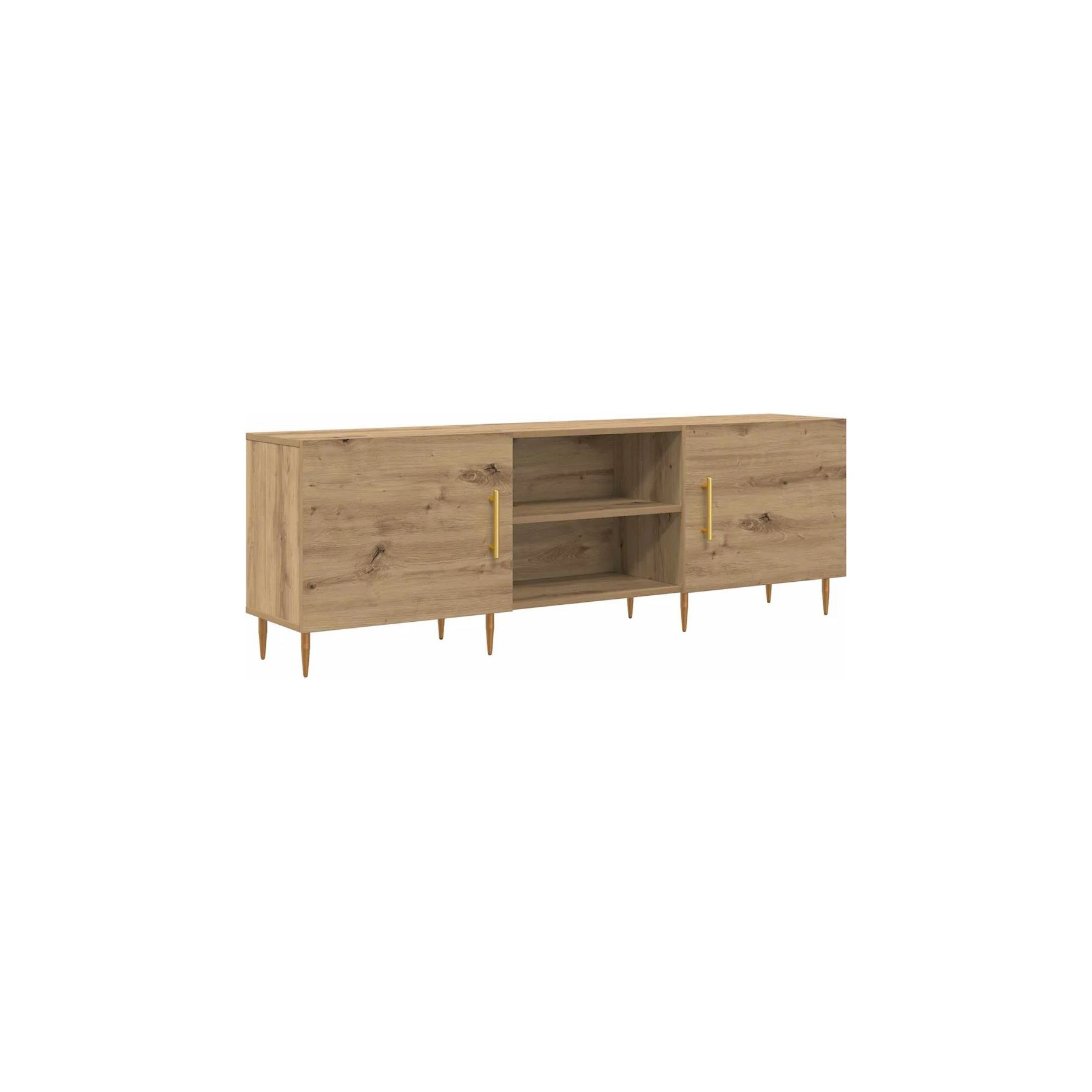 Meuble TV HELLOSHOP26 Meuble TV rectangulaire moderne avec ran
