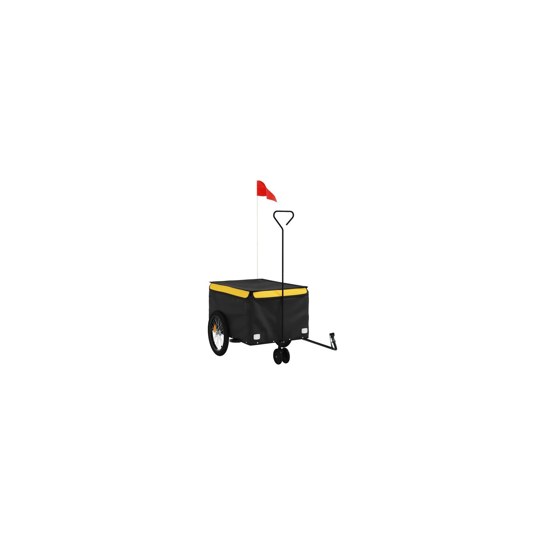 Remorque VIDAXL Fer 124 x 53 x 45 cm Jaune