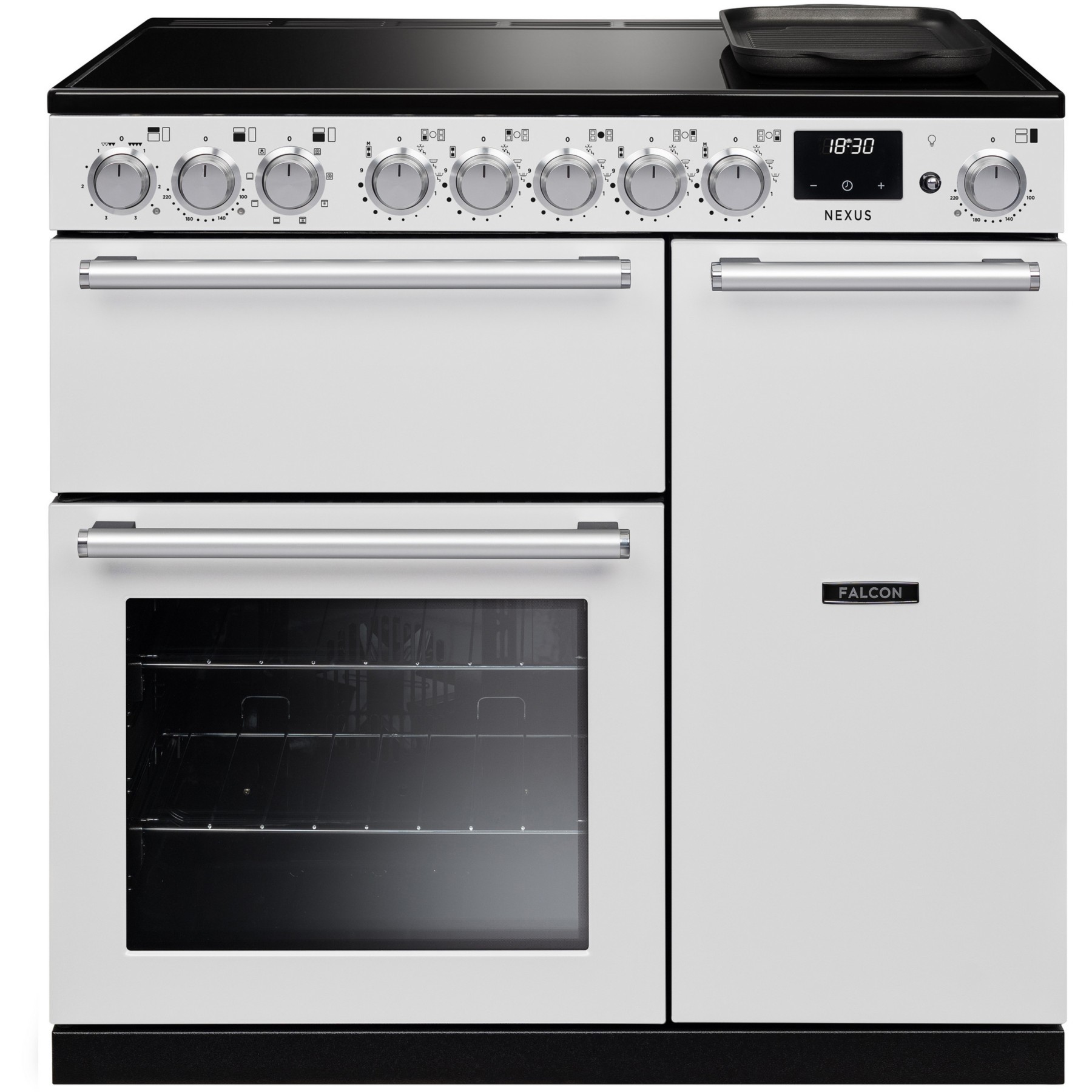 Piano de cuisson induction FALCON NEXUS NGC TAB IND 90 CM BLANC CHROME