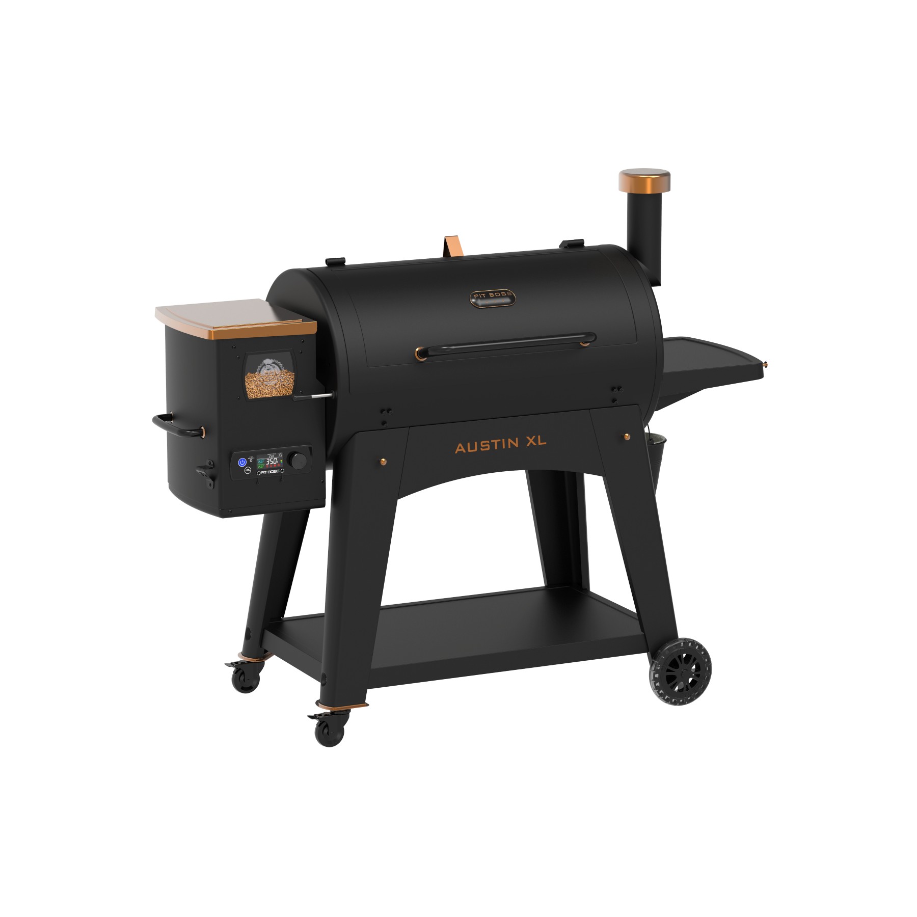 Barbecue pellet PITBOSS ONYX AUSTIN, sur chariot,de 82 à 260 °, surface de cuisson 90 x 50 cm