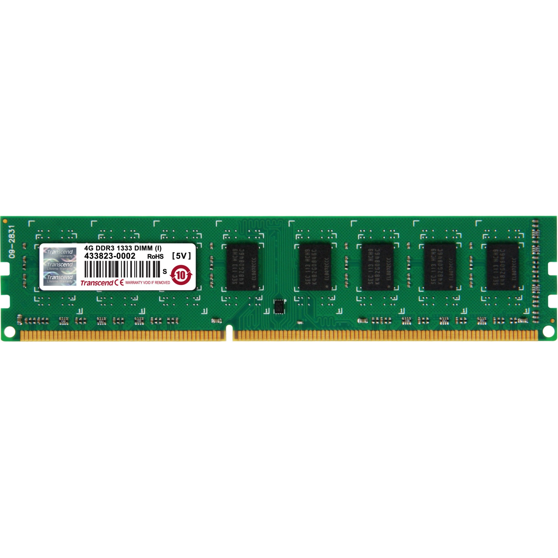 Mémoire vive TRANSCEND DIMM 240 broches - 4 Go 1333 MHz DDR3