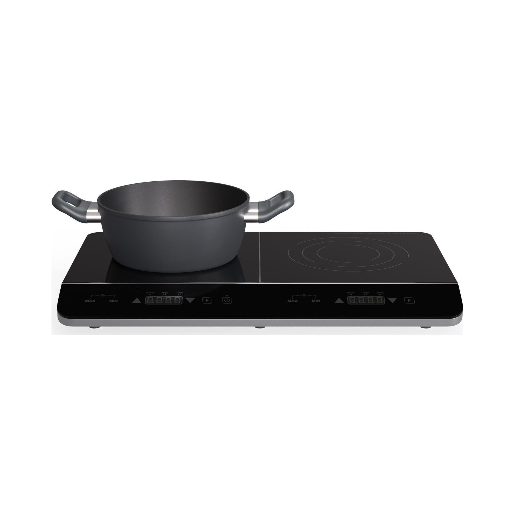Domino induction KLARSTEIN Cookio 3500W Minuterie 56 cm