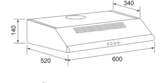 Hotte AIRLUX AHC625BK