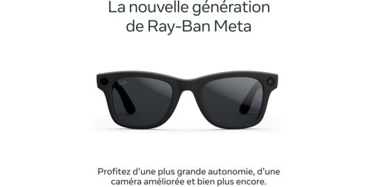 Lunettes connectées META Ray-Ban Wayfarer (Gen 2) - Noir mat, Verres Transitions® gris