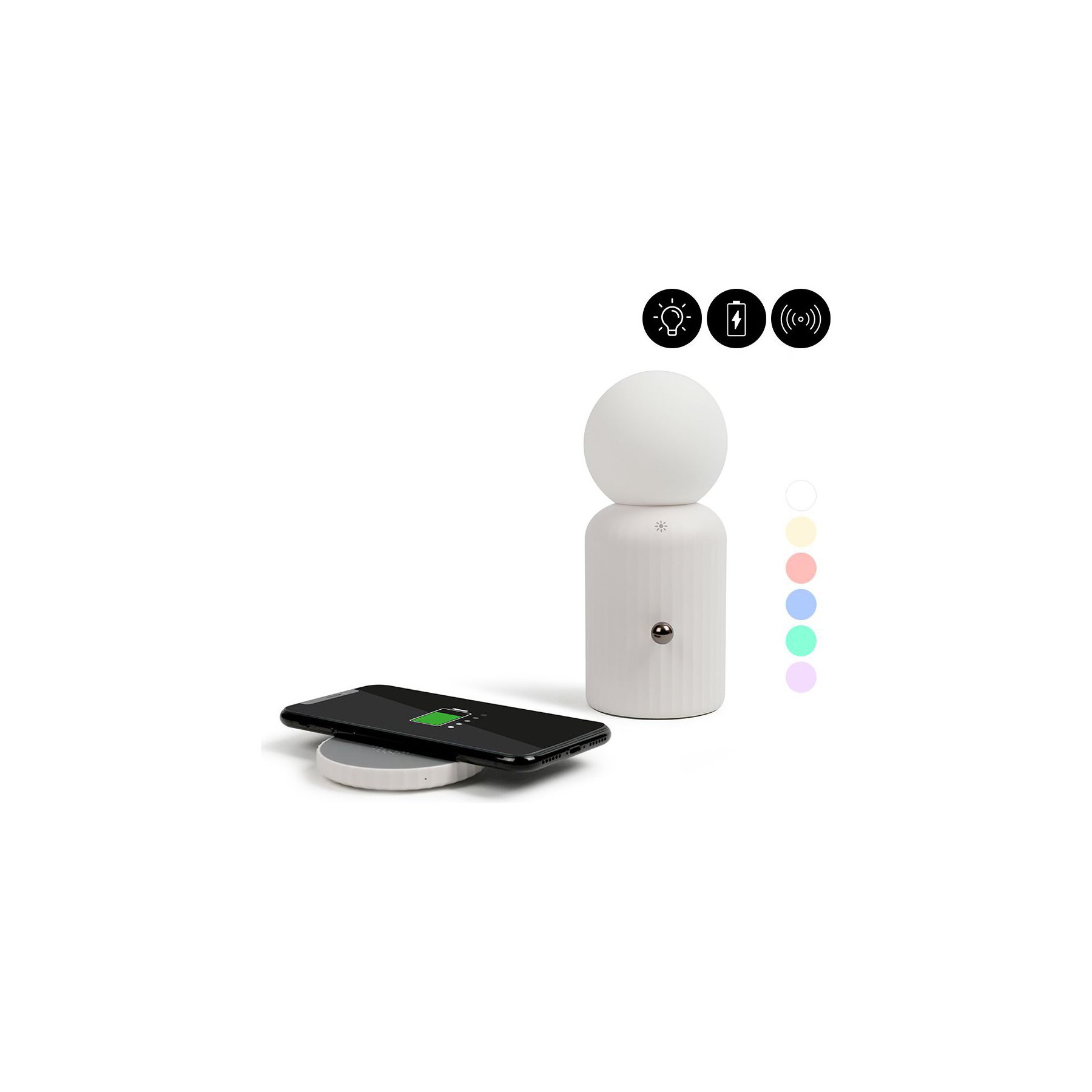 Chargeur induction EVETANE Lampe chargeur induction