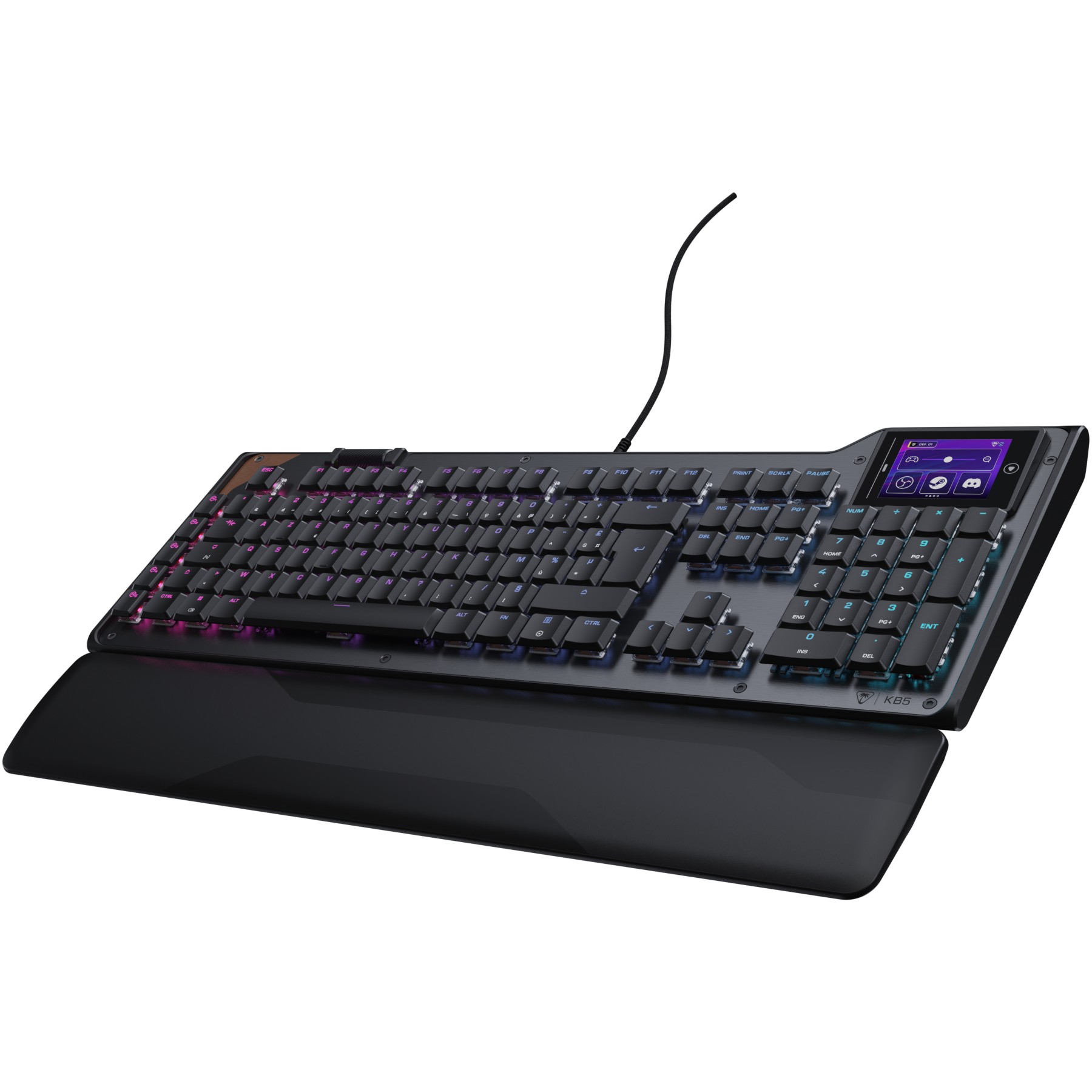 Clavier gamer TURTLE BEACH Command KB5 Wired Noir FR