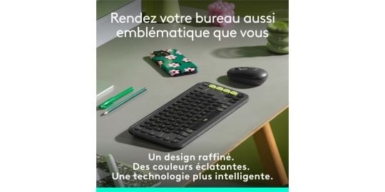 Clavier sans fil LOGITECH Pop Icon Graphite