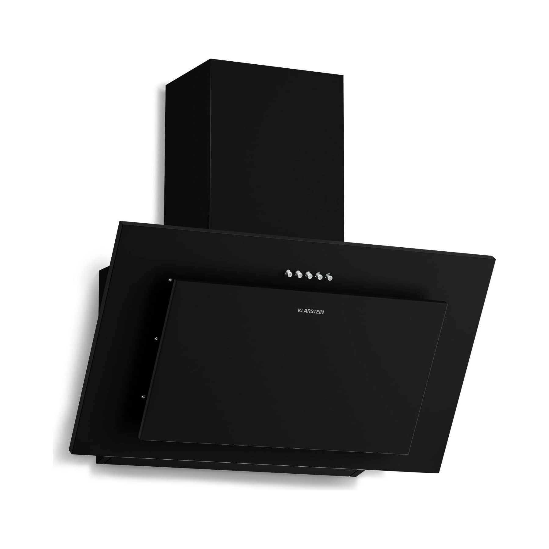 Hotte décorative murale inclinée KLARSTEIN Athena 404 m³/h 56W 60 cm LED 63 dB Noir