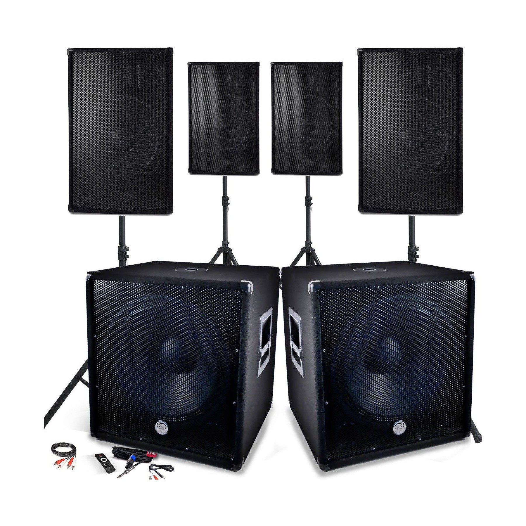 Pack sono BM SONIC Système Sonorisation Complet 4800W, 4 En