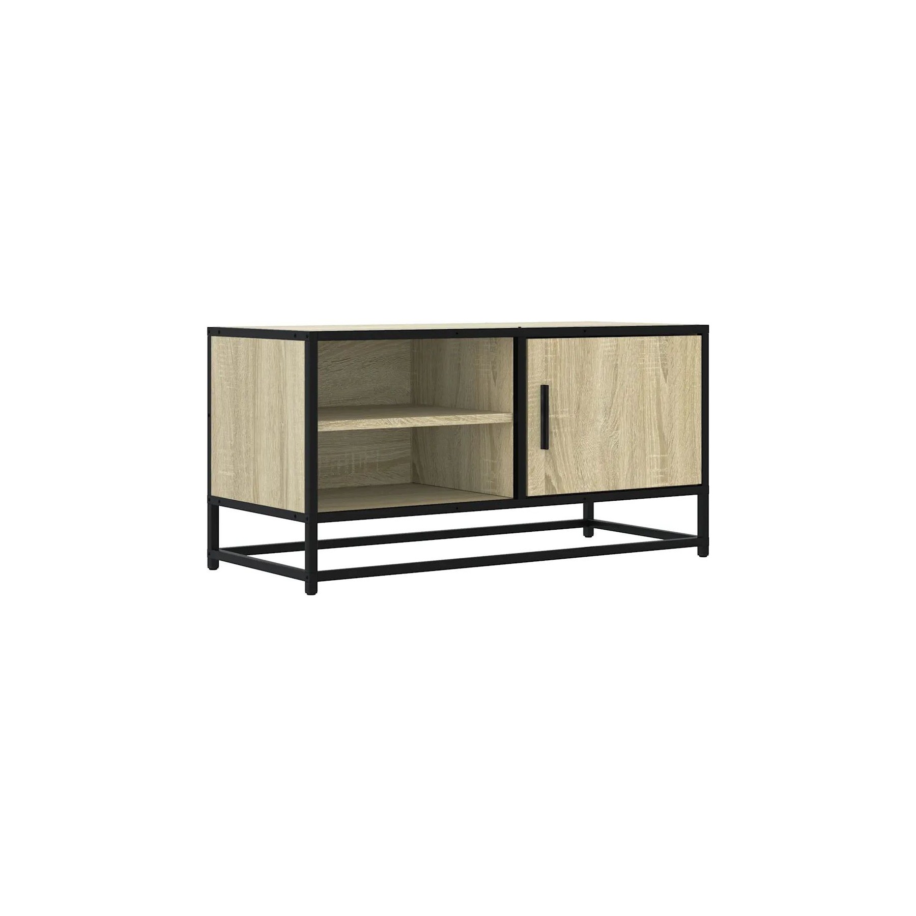 Meuble TV HELLOSHOP26 Meuble TV design industriel avec grand e