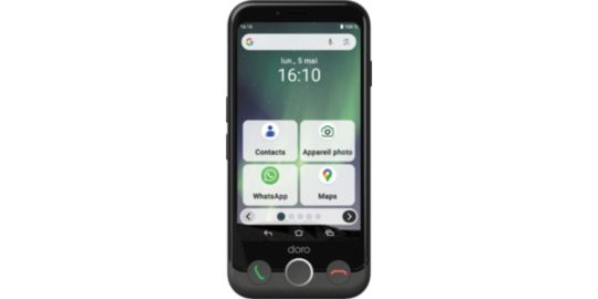 Téléphonie mobile DORO Aurora A10 4G + Etui + Protège écran