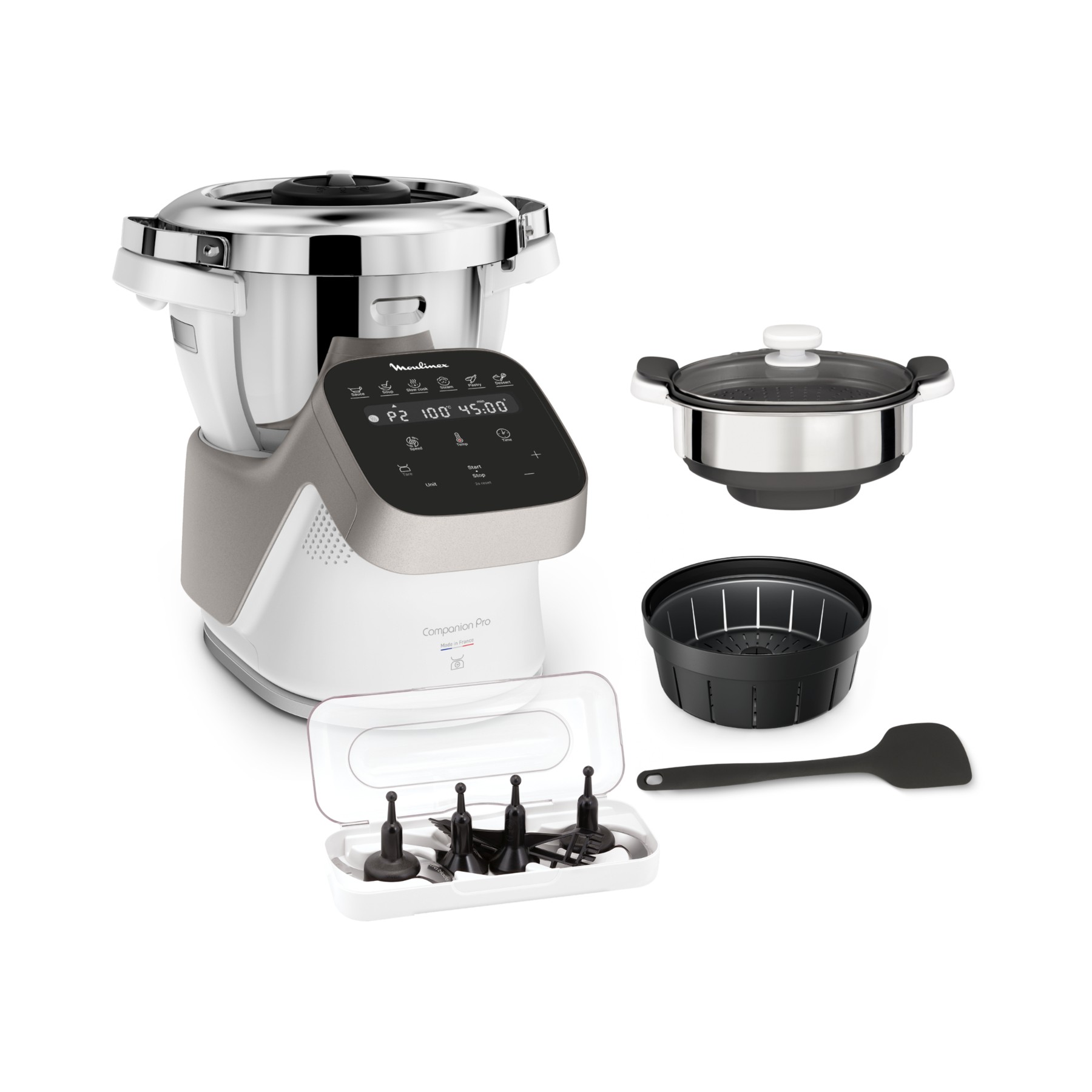Robot cuiseur MOULINEX companion pro + cuiseur vapeur YY5286FG