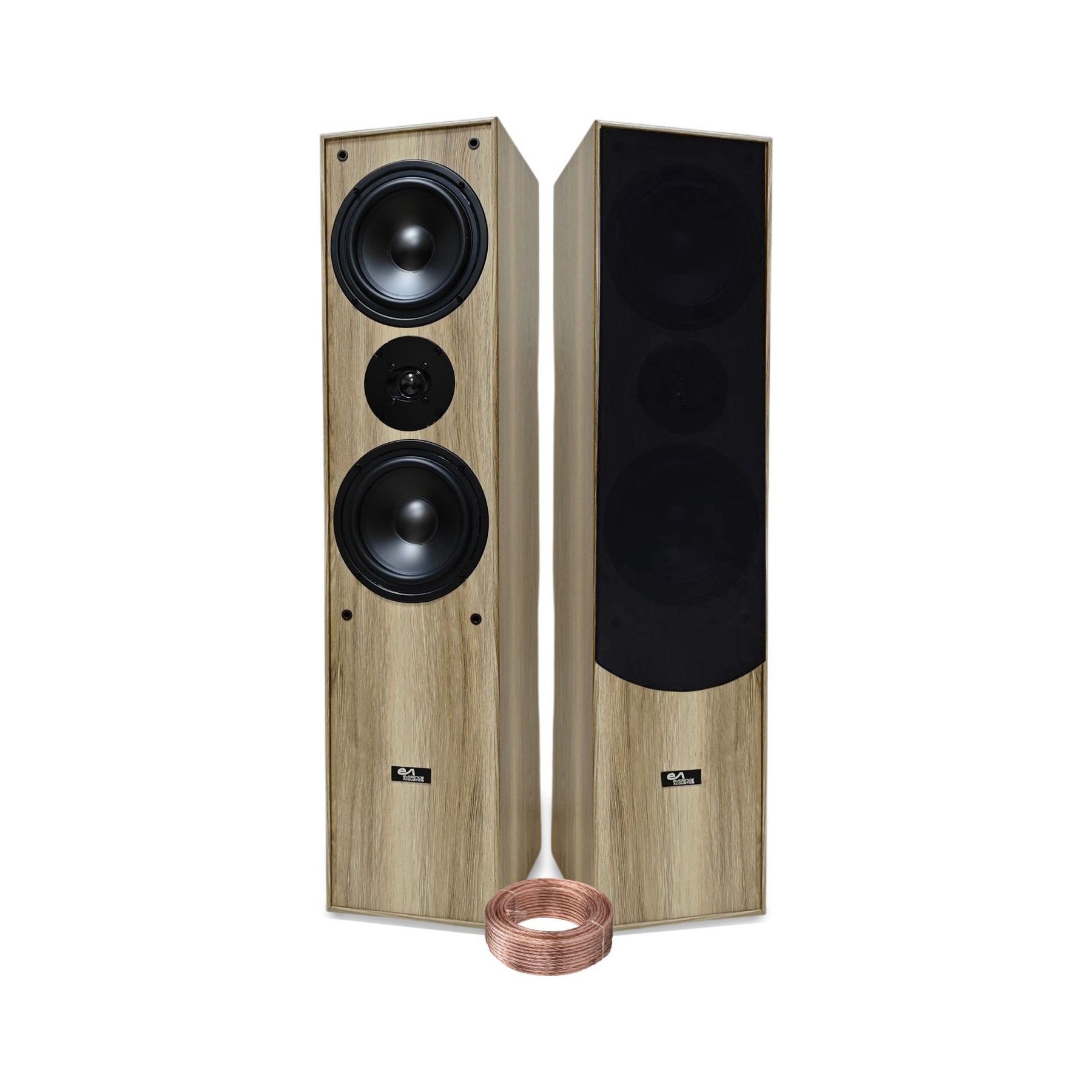 Pack enceinte Home Cinéma EVIDENCE ACOUSTICS EA700-WOOD 3 voies Bass Reflex 2x500W