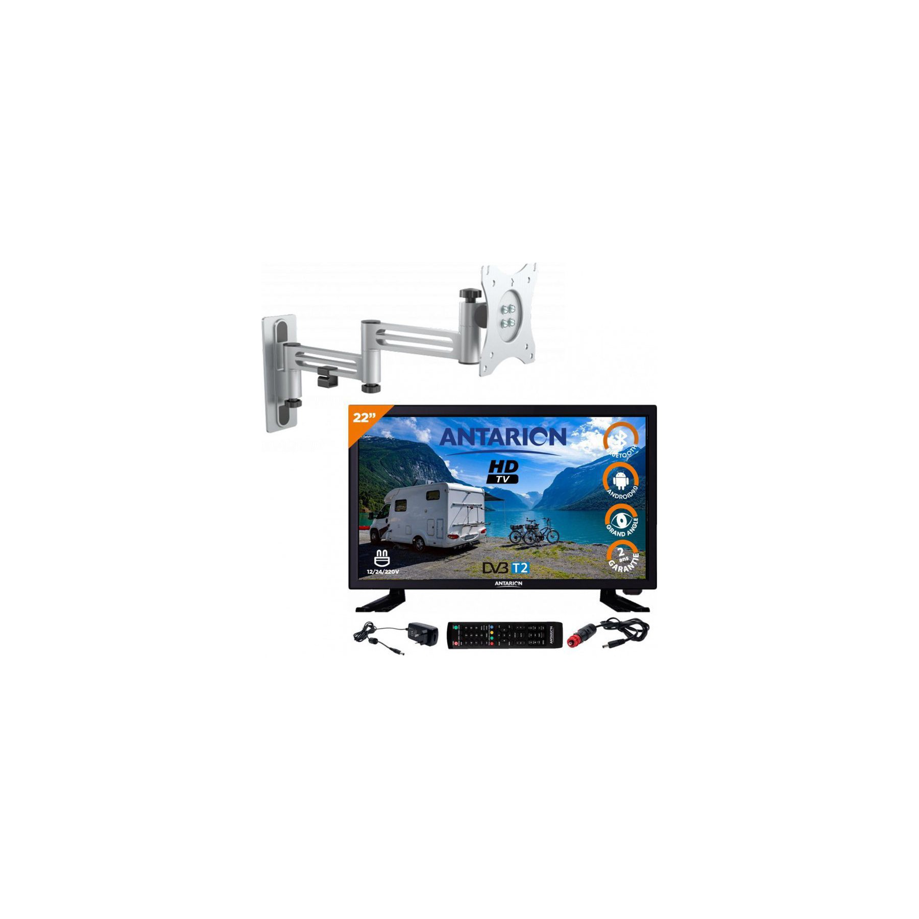 TV LED ANTARION Pack  Tv Led 22" 55cm Téléviseur Full Hd