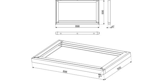 Kit de réhausse SMEG KITH93