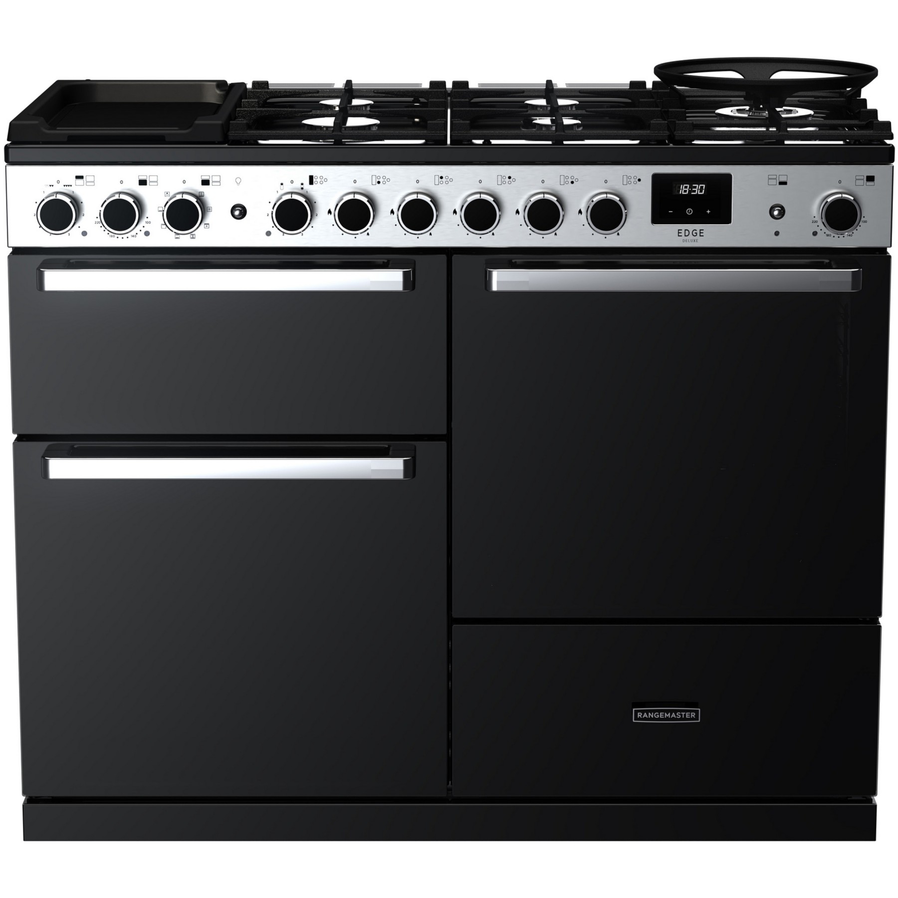 Piano de cuisson gaz FALCON EDGE DELUXE OC TAB MIX 110 CM VERRE NOIR