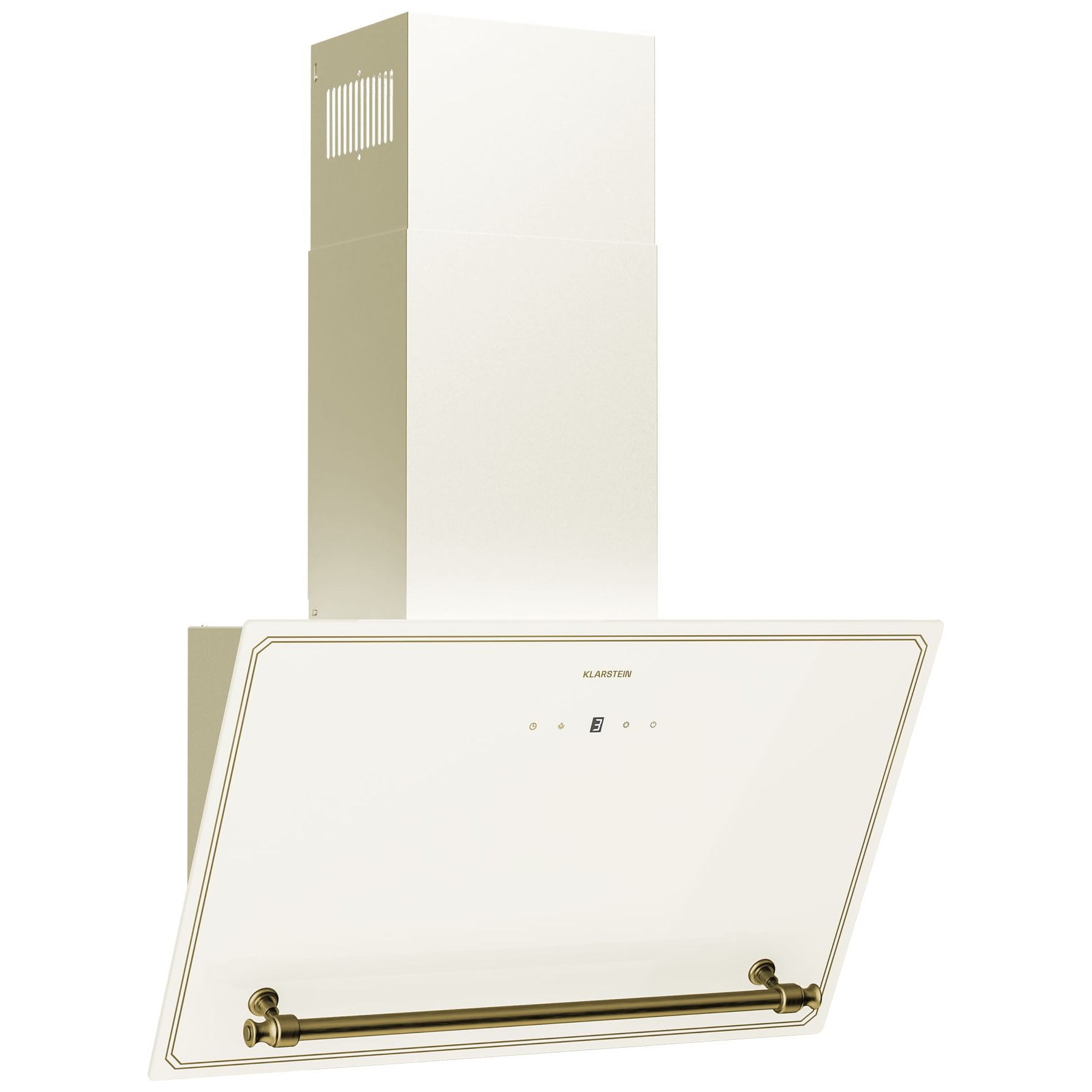 Hotte décorative murale inclinée KLARSTEIN Victoria 60 cm 400 m³/h A++ 56 dB beige