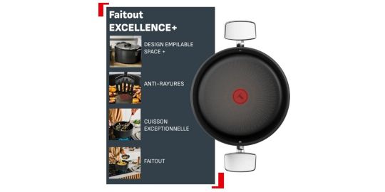 Faitout TEFAL 24cm Excellence + avec couvercle