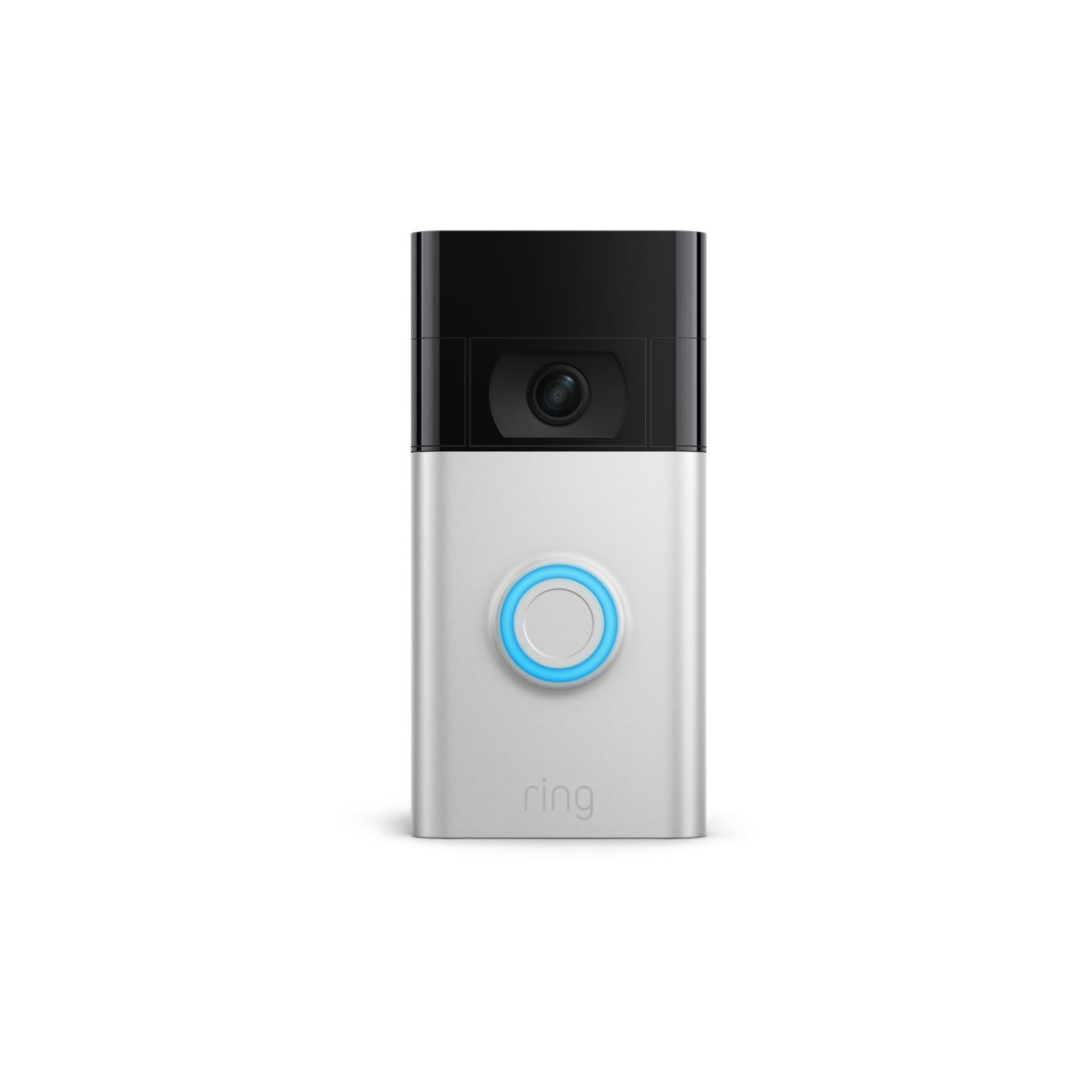 Sonnette connectée RING Video Doorbell - Satin Nickel Slim