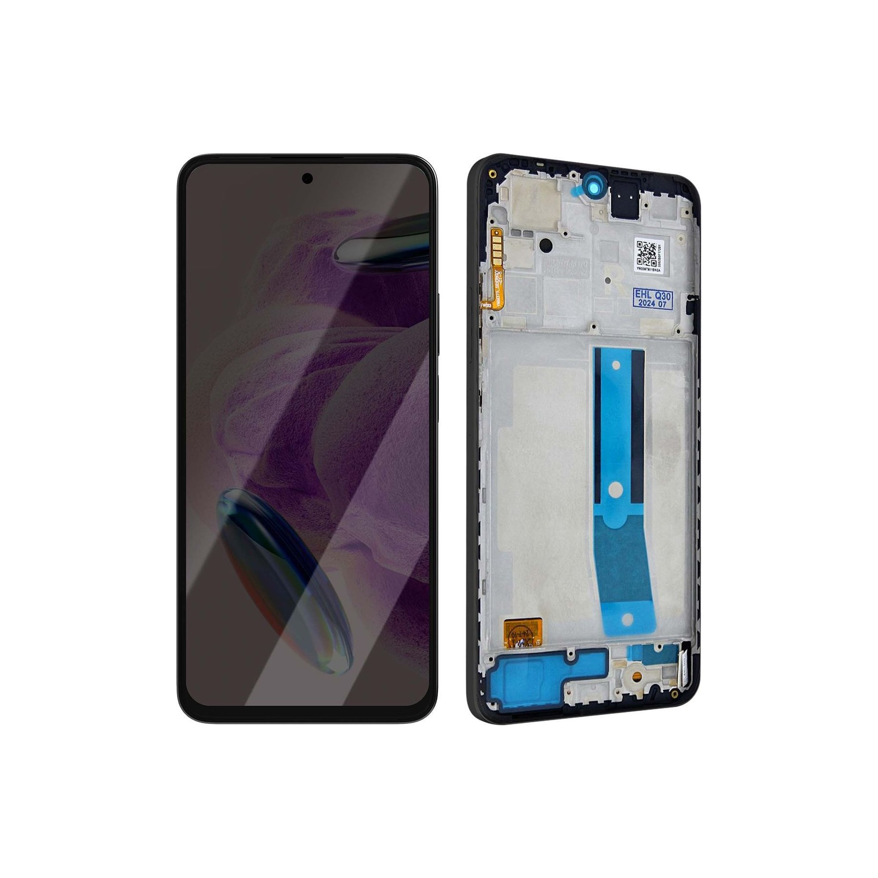 Pièce détachée AVIZAR Soft OLED Redmi Note 12S avec Châssis