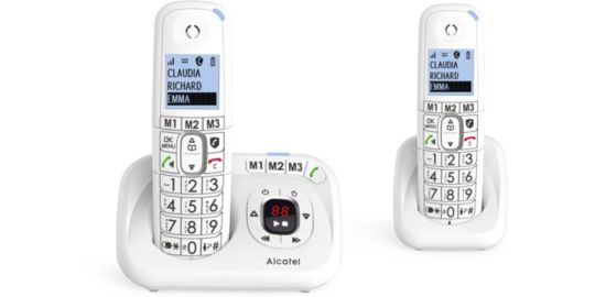 Téléphone sans fil ALCATEL XL785 Voice Duo Blanc