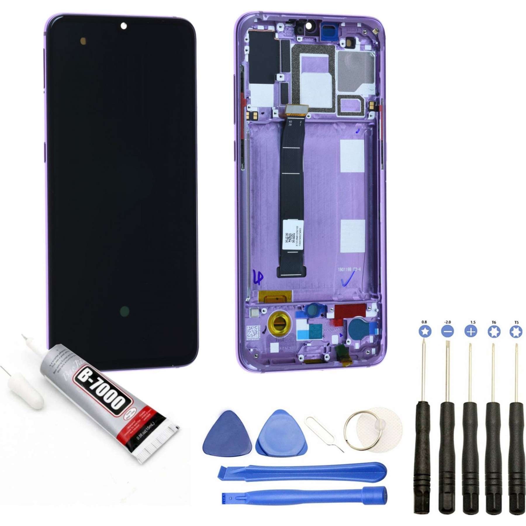 Ecran téléphone VISIODIRECT Vitre tactile+LCD pour Xiaomi Mi 9