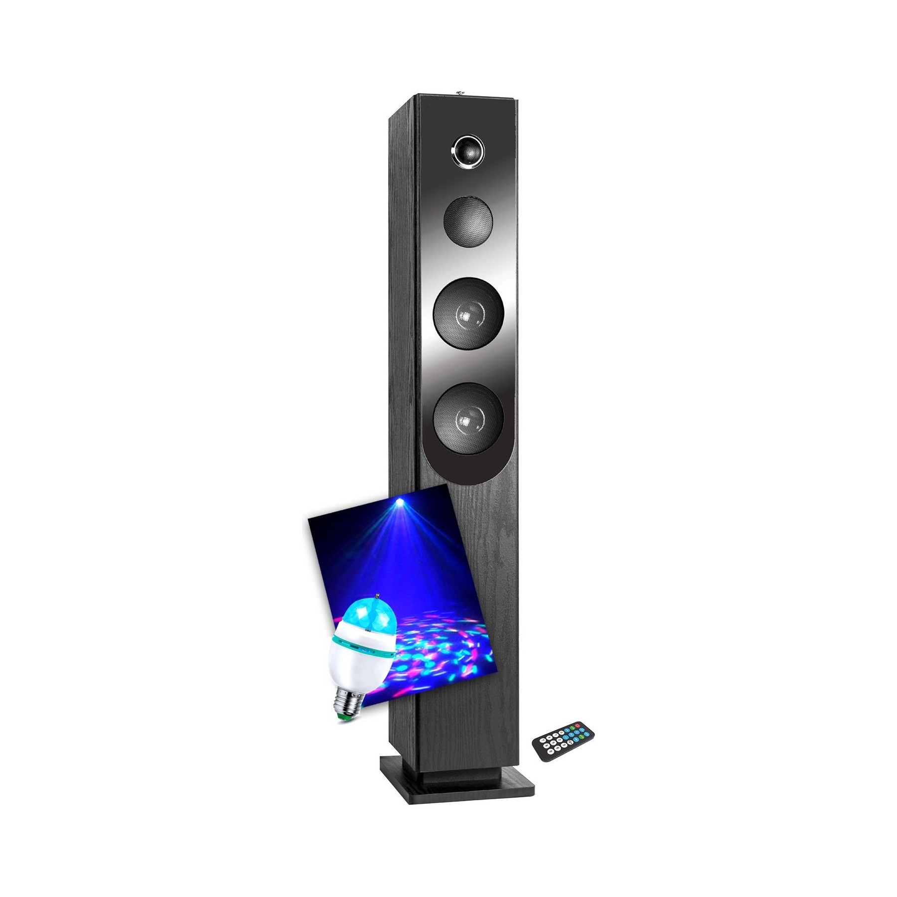 Enceinte Bluetooth INOVALLEY Tour de son Inovalley HP33-CD Blacktower