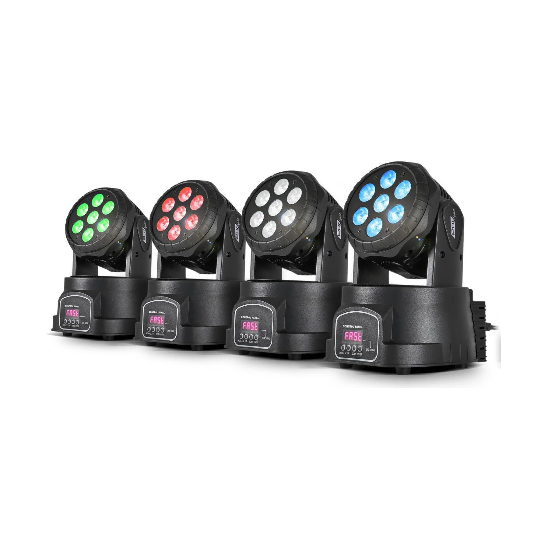 Jeu de lumières LYTOR Pack de 4 Lyres à LEDs 4en1 Rouge/Vert/B