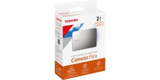 Disque dur externe TOSHIBA 2To Canvio Flex Silver USBC A