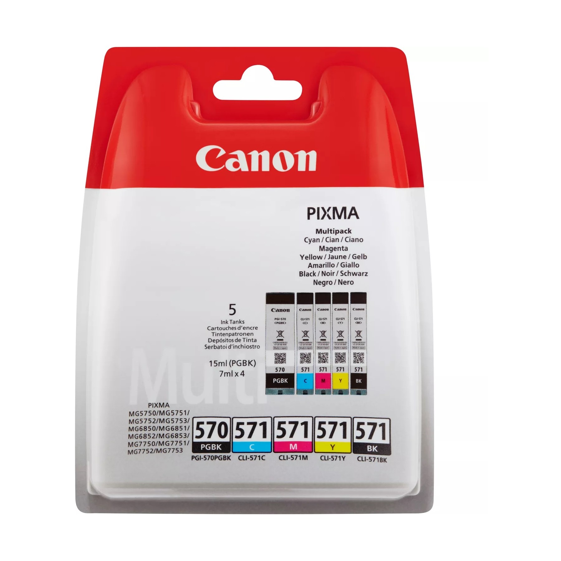 Accessoire imprimante 3D CANON PGI-570 PB + CLI-571 B/C/M/Y