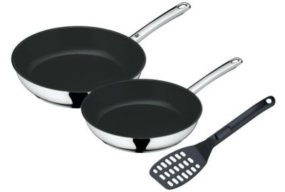 Batterie de cuisine WMF 2 Poeles Devil + spatule