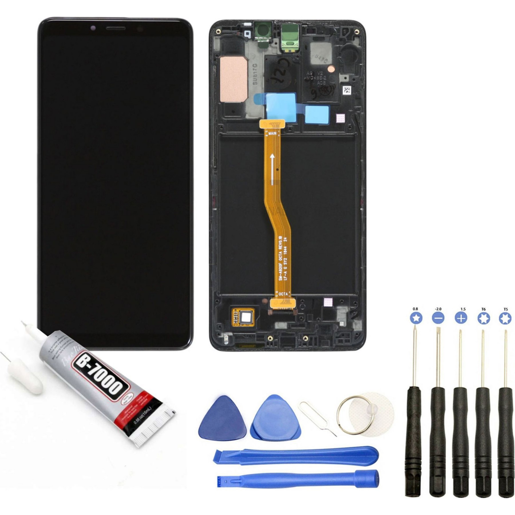 VISIODIRECT Vitre tactile+LCD pour Samsung Galaxy A9