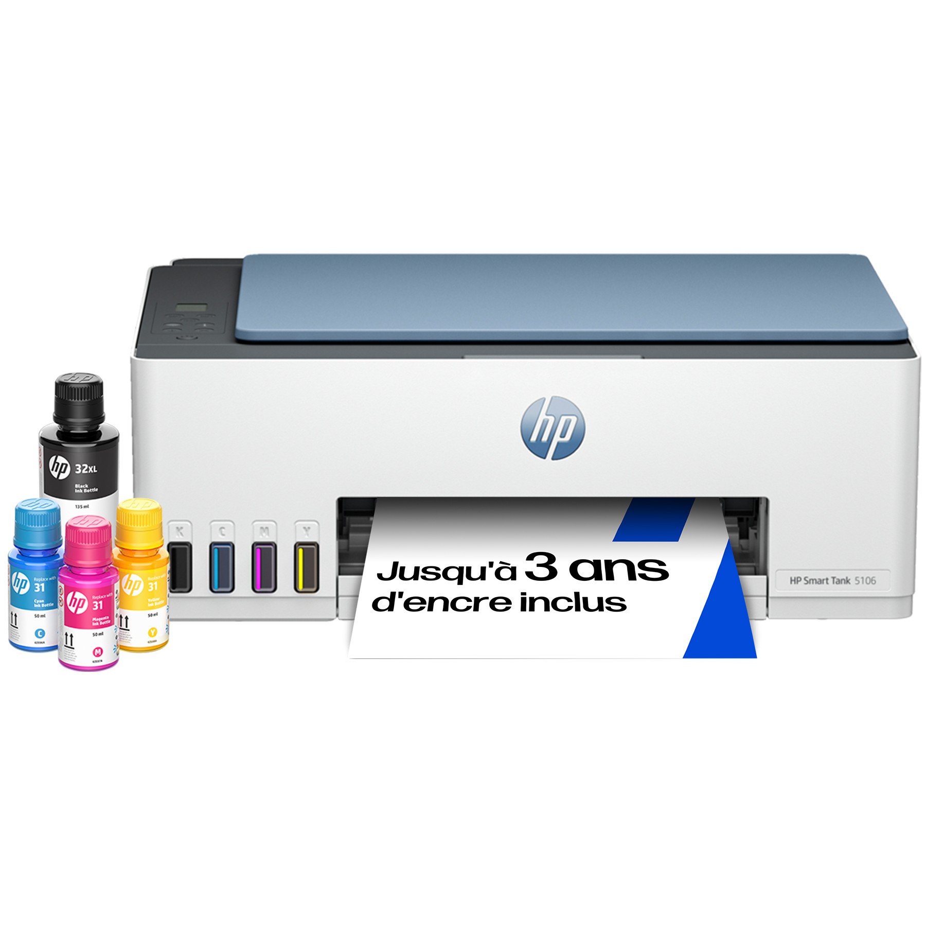 Imprimante jet d'encre HP Smart Tank 5106