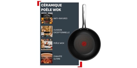 Wok TEFAL 28cm Excellence +