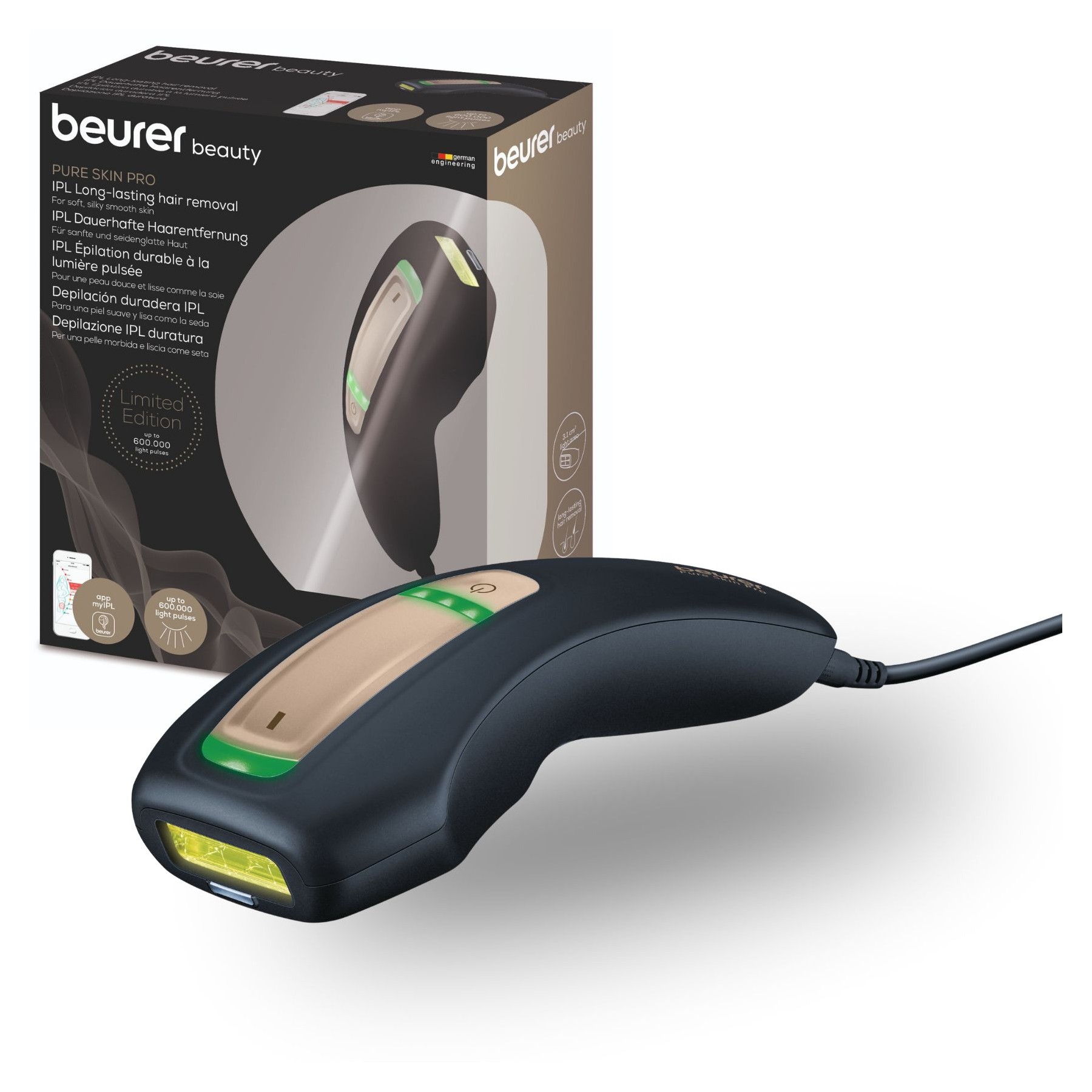 Epilateur lumière pulsée BEURER IPL 5800 - 600 000 Flashs