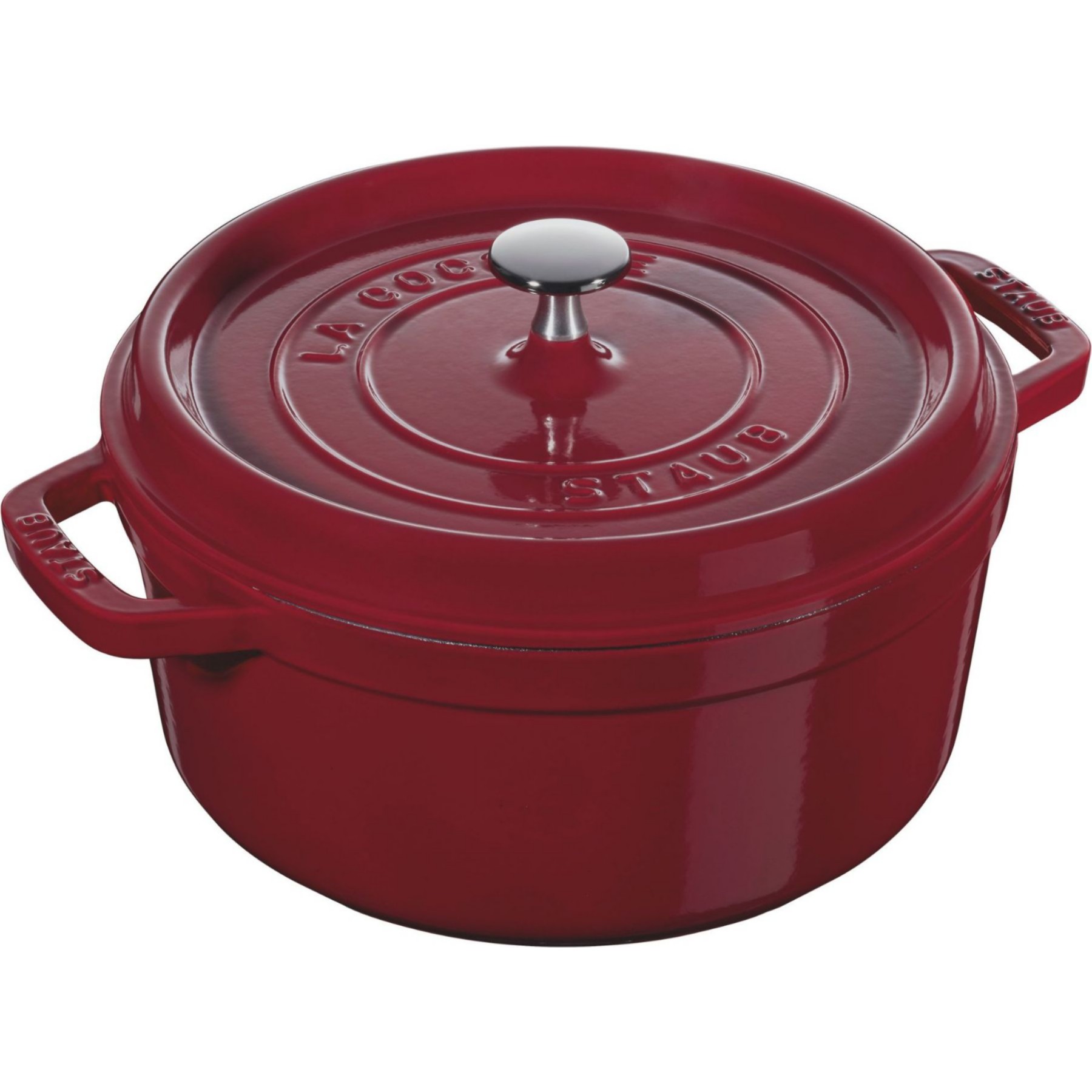 Cocotte ZWILLING 26 cm, Ronde, Bordeaux, Fonte