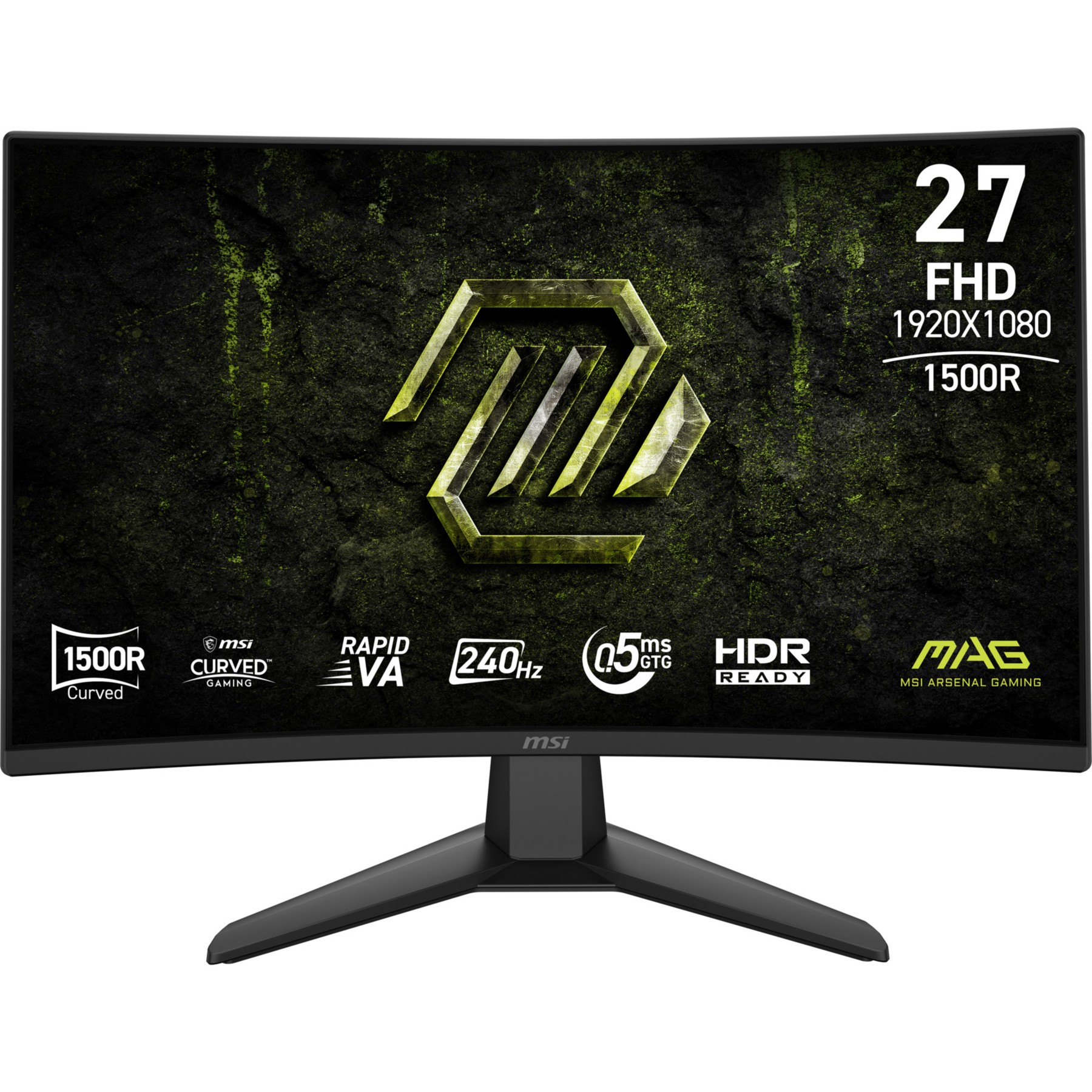 Ecran PC Gamer MSI MAG 274CF X24 27" Incurvé 1500R Full HD 240Hz Rapid VA HDR10