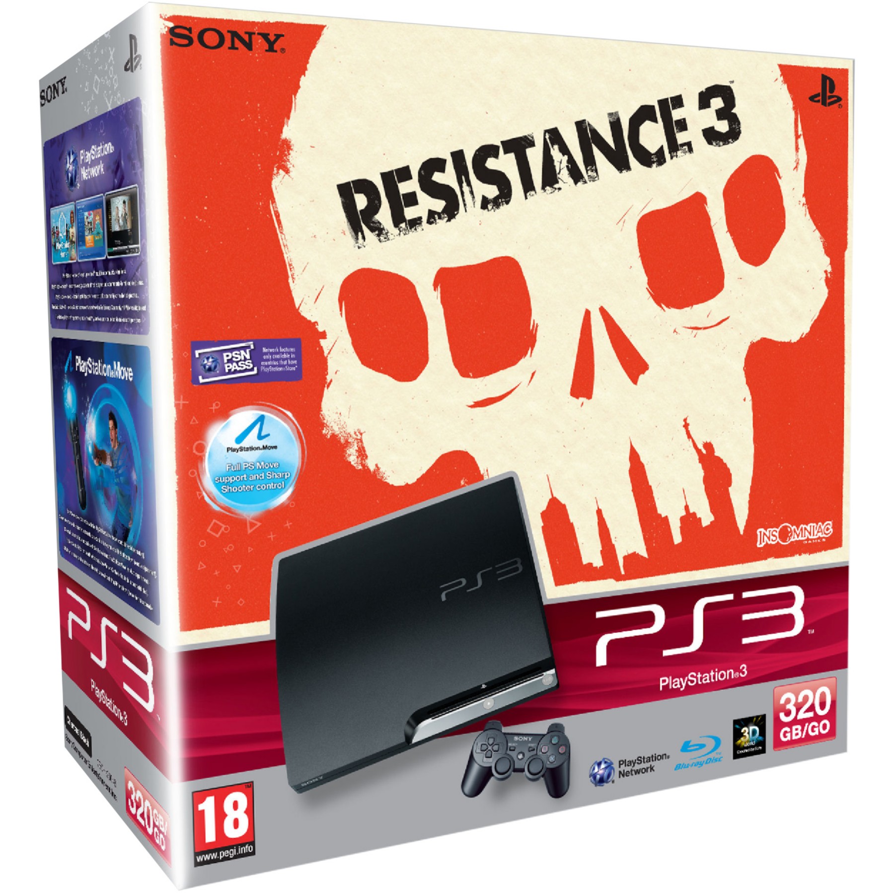 Console SONY Pack ps3 320Go + Resistance Reconditionné