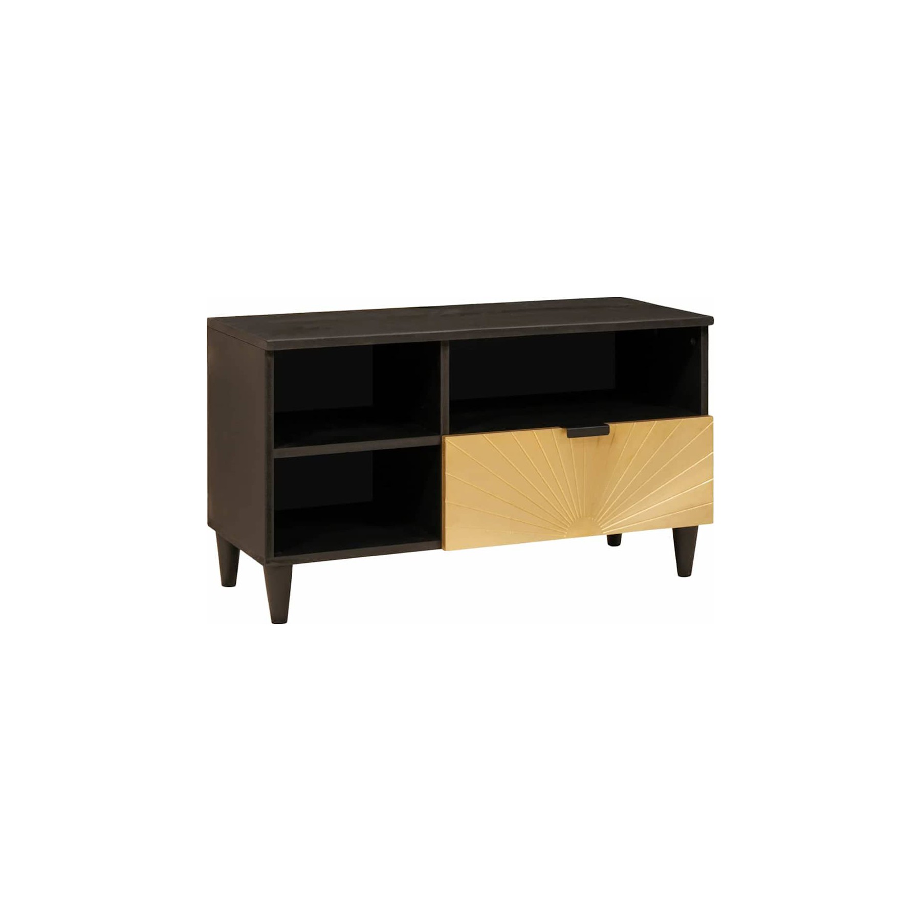 Meuble TV HELLOSHOP26 Meuble TV bas moderne rectangulaire 80 x