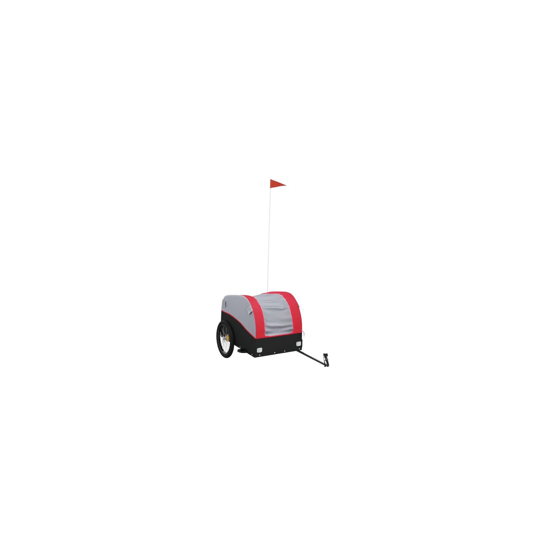 Remorque VIDAXL Fer 126 x 63 x 63 cm Rouge