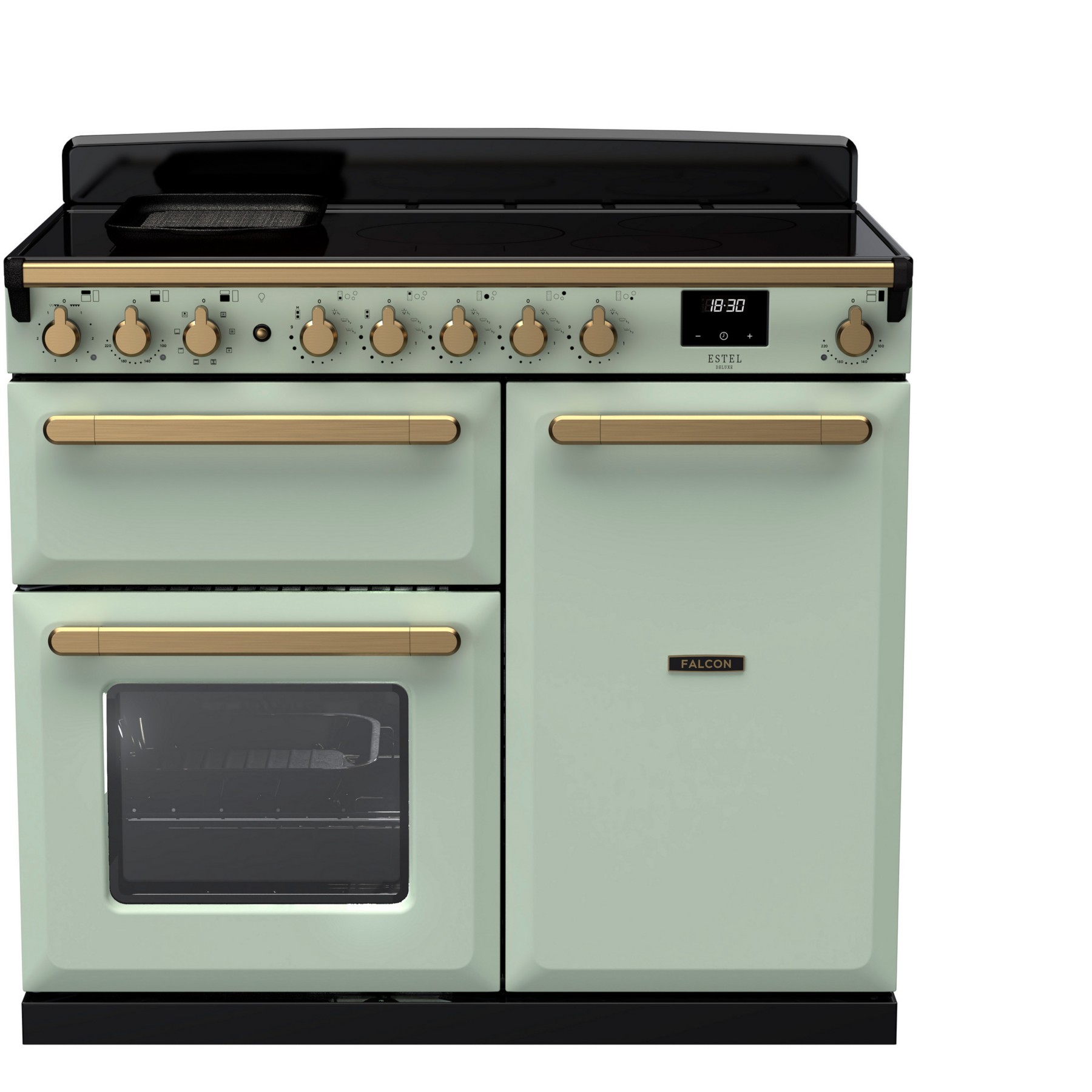 Piano de cuisson induction FALCON ESTEL DELUXE TAB IND 100 CM VERT PASTEL