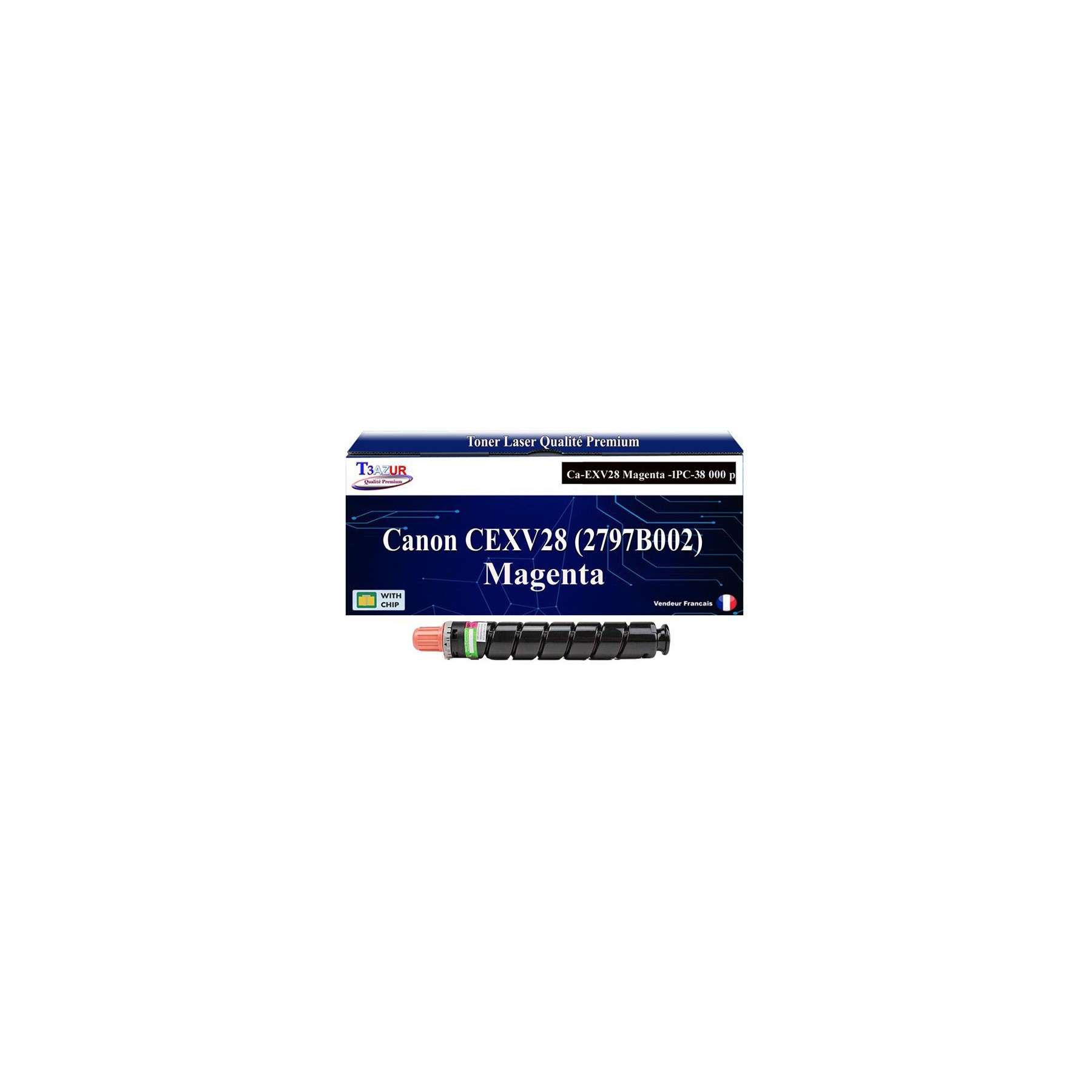 Toner T3AZUR pour Canon C5250i, C5255i, CEXV28 M