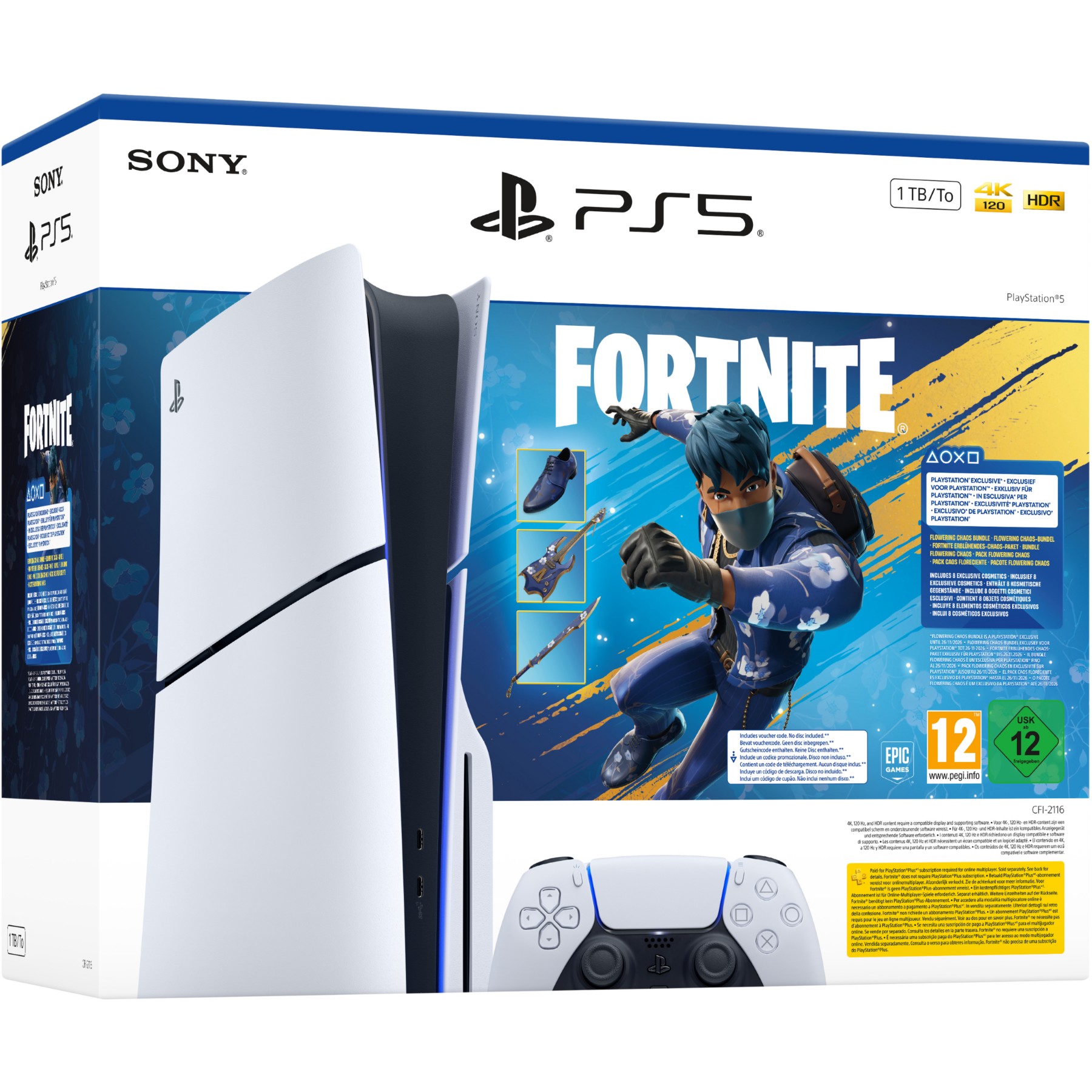 Console SONY PS5 Standard Fortnite Flowering Chaos